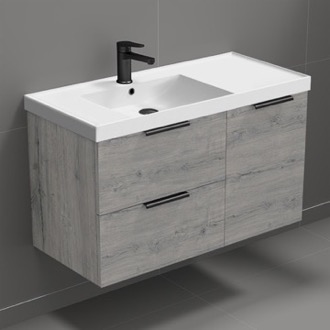 Bathroom Vanity Wall Mounted Bathroom Vanity, Modern, 36